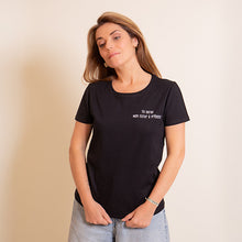 Charger l'image dans la galerie, T-shirt Noir Femme "Tu seras Mon Futur à présent"