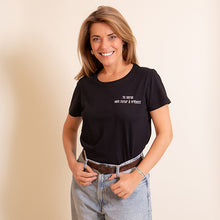 Charger l'image dans la galerie, T-shirt Noir Femme "Tu seras Mon Futur à présent"
